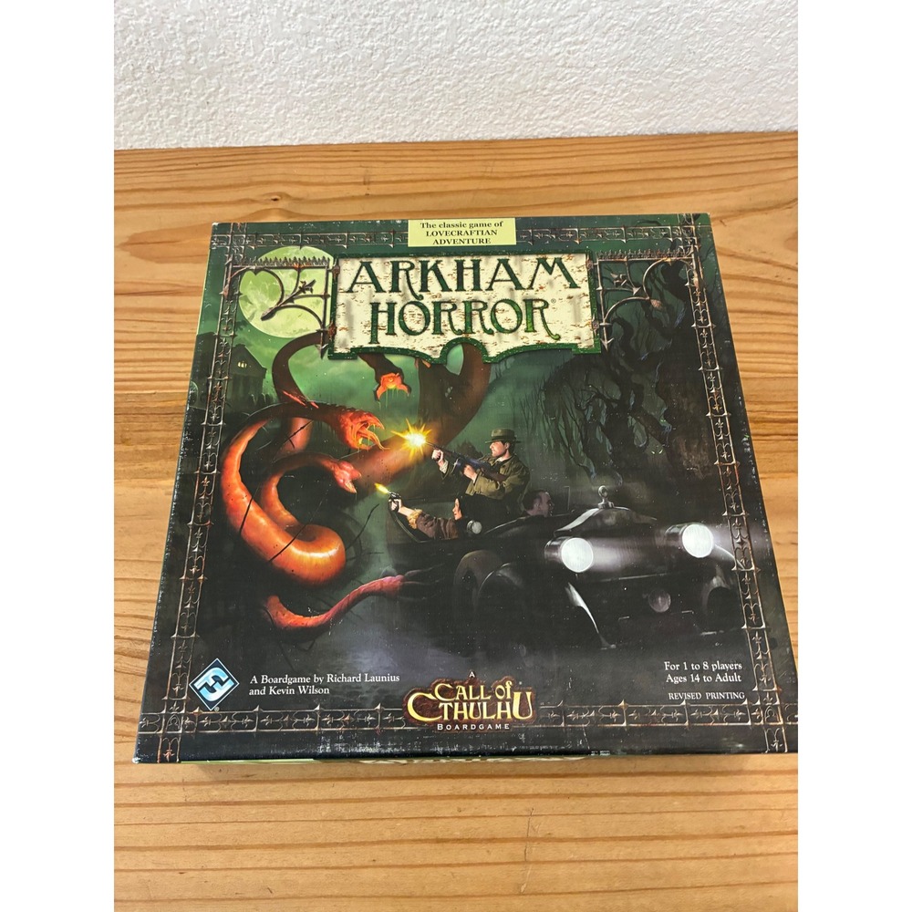 Arkham Horror Board Game Revised Printing Fantasy Flight Games Call of Cthulhu